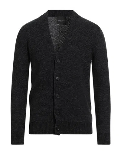 Roberto Collina Man Cardigan Midnight Blue Size 40 Merino Wool