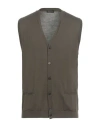 Roberto Collina Man Cardigan Military Green Size 42 Merino Wool