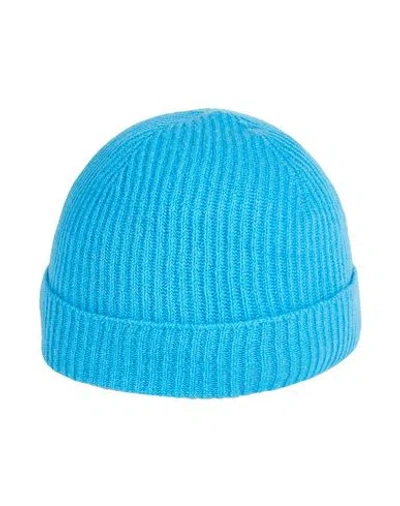 Roberto Collina Man Hat Azure Size Onesize Cashmere