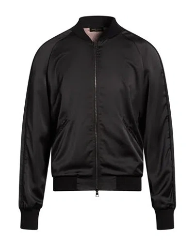Roberto Collina Man Jacket Black Size 38 Polyester
