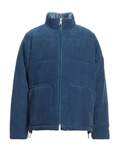 Roberto Collina Man Jacket Blue Size 38 Polyester, Nylon, Elastane