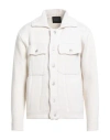 Roberto Collina Man Jacket Ivory Size 46 Wool, Cashmere