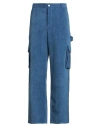 Roberto Collina Man Pants Blue Size 32 Polyester, Polyamide, Elastane In Blue
