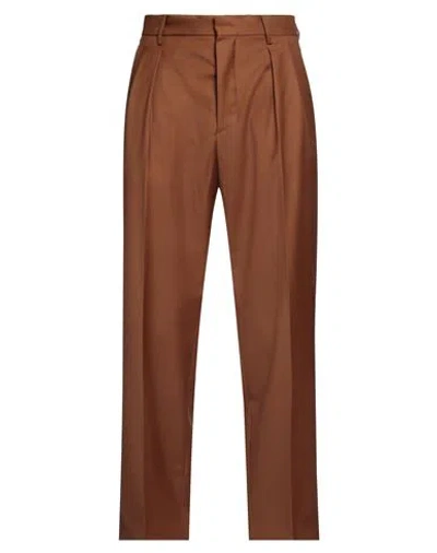 Roberto Collina Man Pants Brown Size 32 Wool