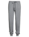 Roberto Collina Man Pants Grey Size 34 Merino Wool In Gray