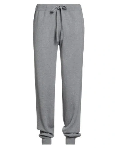 Roberto Collina Man Pants Grey Size 34 Merino Wool In Gray