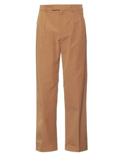 Roberto Collina Man Pants Tan Size 32 Polyester, Cotton In Brown