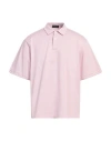 Roberto Collina Man Polo Shirt Light Pink Size 40 Cotton