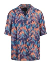 Roberto Collina Man Shirt Azure Size 38 Viscose