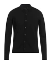 Roberto Collina Man Shirt Black Size 40 Merino Wool