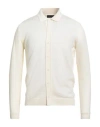 Roberto Collina Man Shirt Cream Size 36 Merino Wool In White