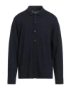 Roberto Collina Man Shirt Midnight Blue Size 44 Merino Wool