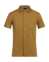 Roberto Collina Man Shirt Military Green Size 36 Cotton