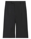 Roberto Collina Man Shorts & Bermuda Shorts Black Size 36 Polyester, Cotton