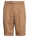 Roberto Collina Man Shorts & Bermuda Shorts Brown Size 32 Viscose
