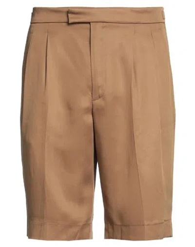 Roberto Collina Man Shorts & Bermuda Shorts Brown Size 32 Viscose