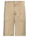 Roberto Collina Man Shorts & Bermuda Shorts Military Green Size 36 Polyester In Green