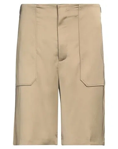 Roberto Collina Man Shorts & Bermuda Shorts Military Green Size 36 Polyester