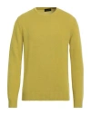 Roberto Collina Man Sweater Lime Green Size 38 Merino Wool, Cashmere