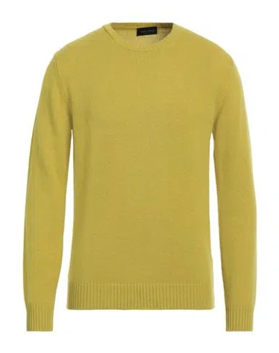 Roberto Collina Man Sweater Acid Green Size 38 Merino Wool, Cashmere