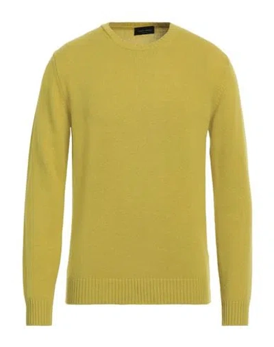 Roberto Collina Man Sweater Lime Green Size 38 Merino Wool, Cashmere