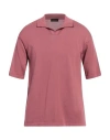 Roberto Collina Man Sweater Antique Rose Size 38 Cotton In Pink