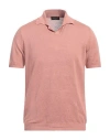 Roberto Collina Short-sleeved Polo Shirt In Pink