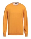 Roberto Collina Man Sweater Apricot Size 44 Cotton In Orange