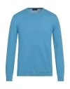 Roberto Collina Man Sweater Azure Size 38 Cotton In Blue