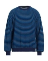 Roberto Collina Man Sweater Azure Size 44 Cotton In Blue