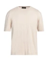 Roberto Collina Man Sweater Beige Size 40 Cotton