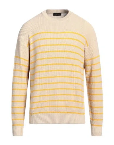Roberto Collina Man Sweater Beige Size 40 Cotton