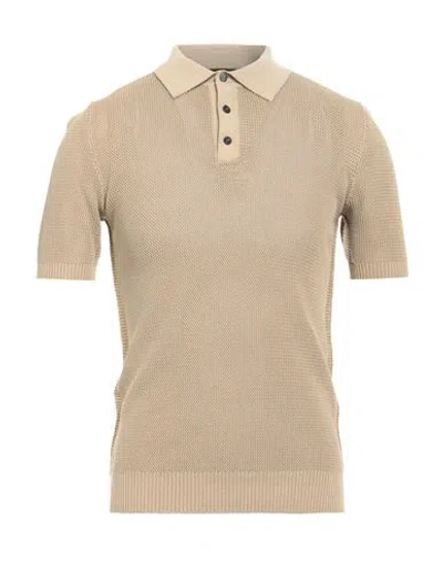 Roberto Collina Man Sweater Beige Size 40 Cotton, Viscose In Multi