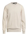 Roberto Collina Man Sweater Beige Size 42 Merino Wool, Cashmere In Neutral
