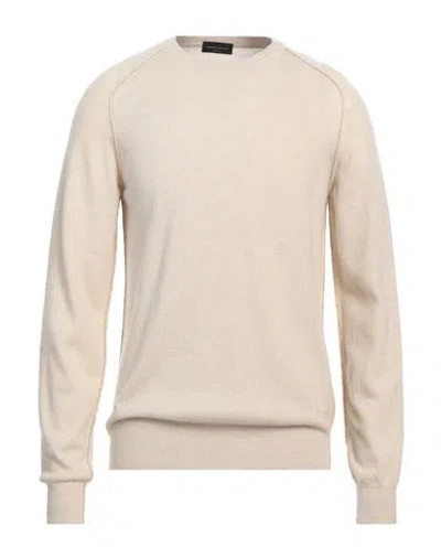 Roberto Collina Man Sweater Beige Size 42 Wool, Cashmere
