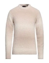 Roberto Collina Man Sweater Beige Size 38 Baby Alpaca Wool, Nylon In Beige