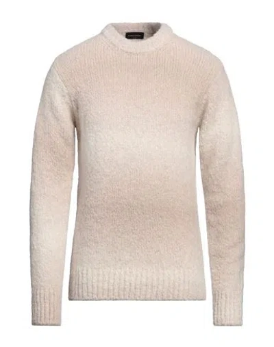Roberto Collina Man Sweater Beige Size 38 Baby Alpaca Wool, Nylon