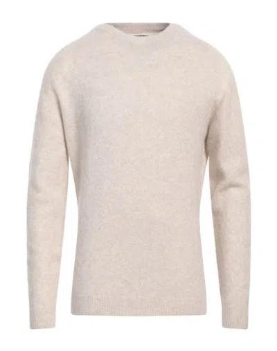 Roberto Collina Man Sweater Beige Size 44 Cashmere, Silk, Polyester In Pink