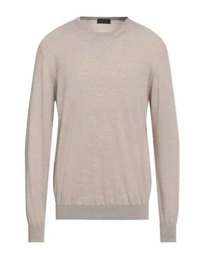 Roberto Collina Man Sweater Beige Size 44 Merino Wool