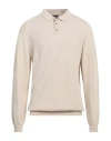 Roberto Collina Man Sweater Beige Size 38 Merino Wool, Cashmere In Neutral