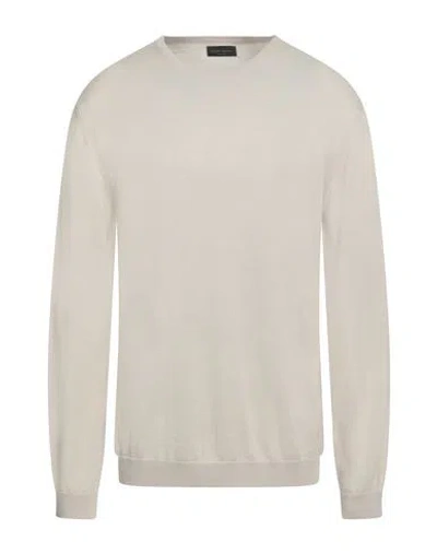 Roberto Collina Man Sweater Beige Size 46 Merino Wool In White