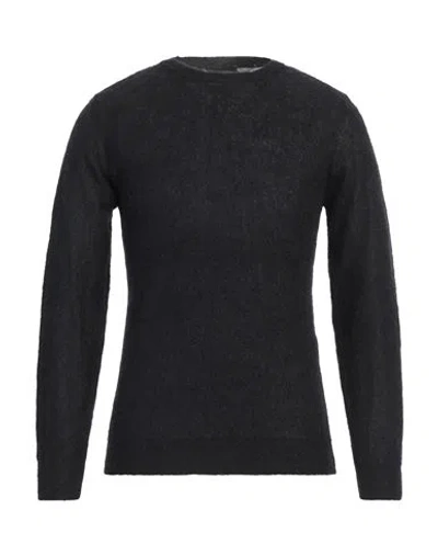 Roberto Collina Man Sweater Black Size 36 Mohair Wool, Nylon, Merino Wool