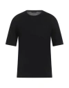 Roberto Collina Man Sweater Black Size 38 Linen In Black