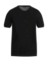 Roberto Collina Man Sweater Black Size 38 Linen