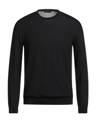 Roberto Collina Man Sweater Black Size 38 Merino Wool