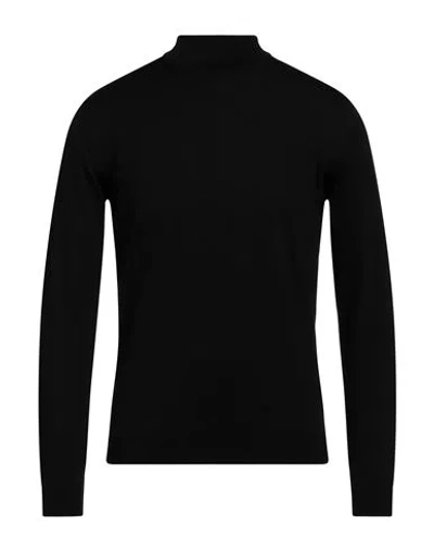 Roberto Collina Man Sweater Black Size 38 Merino Wool In Black