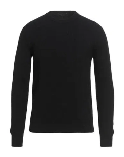 Roberto Collina Man Sweater Black Size 38 Wool, Alpaca Wool