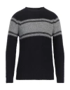 Roberto Collina Man Sweater Black Size 40 Baby Alpaca Wool, Nylon, Wool