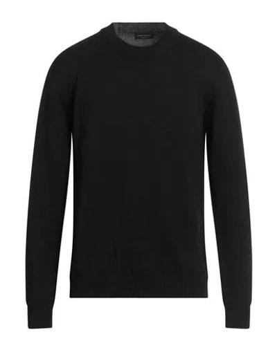 Roberto Collina Round Collar Long Sleeve Sweater In Black