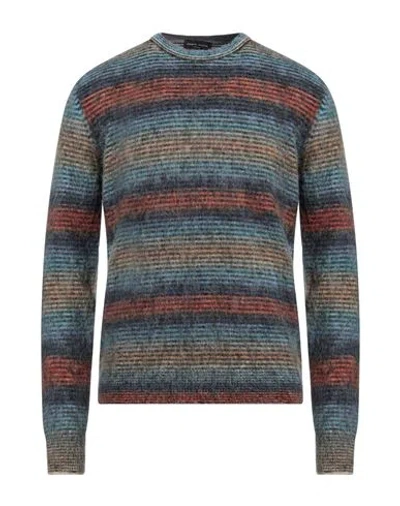 Roberto Collina Man Sweater Black Size 42 Nylon, Synthetic Fibers, Mohair Wool, Alpaca Wool, Wool In Multi
